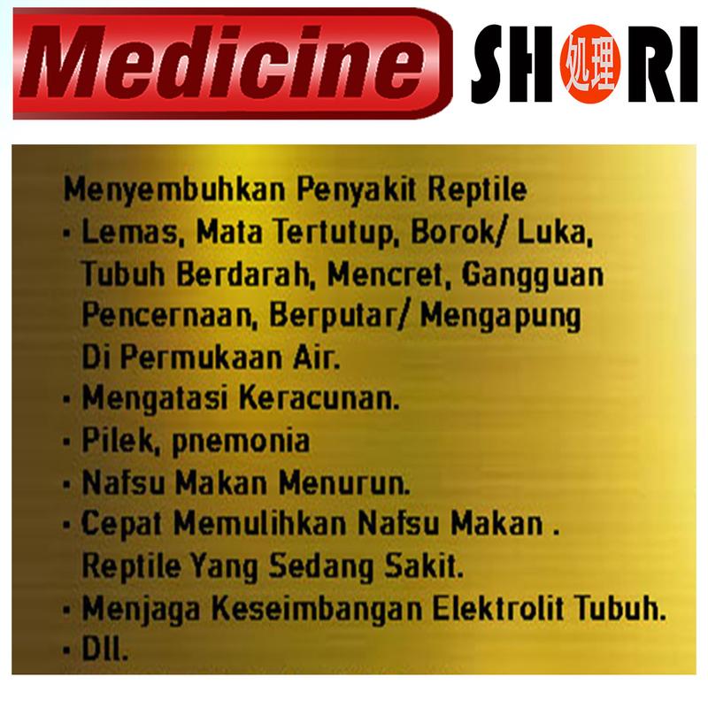 SHORI MEDICINE OBAT SUPLEMEN MULTIVITAMIN REPTILE BD ULAR KURA TORTO 1