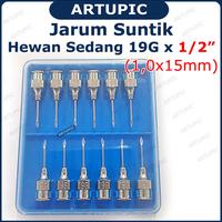 Gambar Jarum Suntik Hewan Besar 19G x 1/2 inch Vaksin Anjing Kucing Kambing dari Artupic Peralatan Peternakan Kota Tangerang Selatan 4 Tokopedia