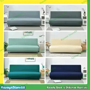 COVER SOFA POLOS SARUNG SOFA BED INFORMA STRETCH ELASTIS