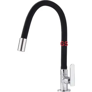 kran cuci piring angsa tanam fleksibel - keran air washtafel ruber