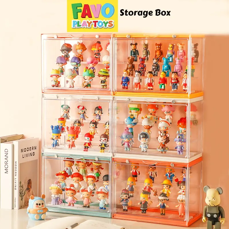 Clear Acrylic Blind Box Storage Display Stand Case 3 Floors Showcase