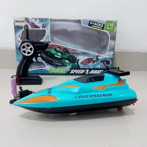 Mainan Perahu Boat Baterai Anak Edukatif - Kapal Cepat Batre Jalan Air