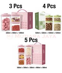 Gambar ANKOU Toples Snack Cereal Kontainer Kotak Makanan Storage Jar Food SET - 3 PCS dari TB.Mutiara Jaya Kota Administrasi Jakarta Utara 4 Tokopedia