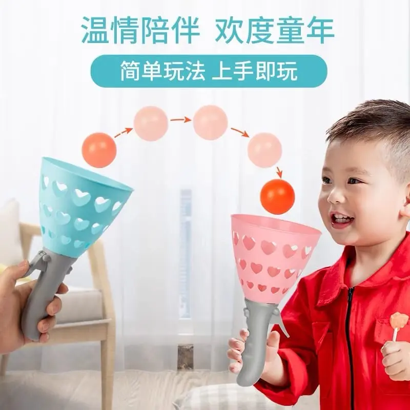 Mainan Anak Lempar Tangkap Bola Raket Throw - Ball Catapult Fun Game