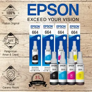 Paket 1set Tinta Epson 664 For L1300 L805 L360