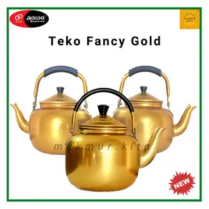 Teko Emas Aluminium Jawa Maspion / Teko Arab Air Zam Zam / Teko Teh Fancy Gold / Teko Ceret Emas / Teko Air Emas