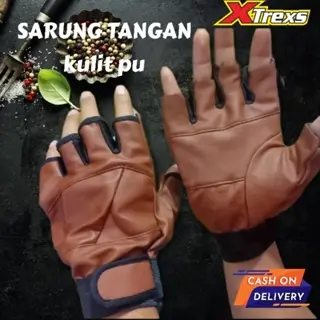 sarung tangan semi kulit asli / sarung tangan motor .