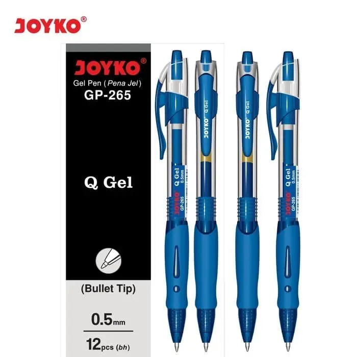 Pulpen Gel Joyko GP-265 Q-Gel 0.5mm / Pulpen Joyko Q-Gel ( ECER ) 2