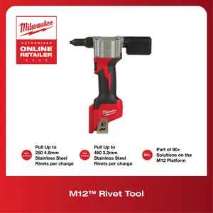 Milwaukee Rivet Tool M12 BPRT-0C