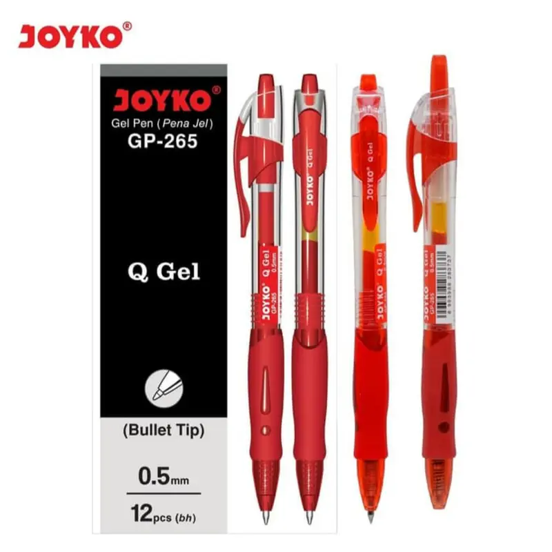 Pulpen Gel Joyko GP-265 Q-Gel 0.5mm / Pulpen Joyko Q-Gel ( ECER ) 4