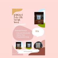 Gambar Bingkai Foto / Frame Foto 10R (25x30) Cm Serat Wood Muda dari KnRAcc Kota Bandung 1 Tokopedia