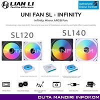 Gambar Lian Li Uni Fan SL INFINITY 120 I 140 - Mirror ARGB Fan Single Pack - SL120 Black dari Duta Mandiri Infokom Kota Administrasi Jakarta Pusat 1 Tokopedia