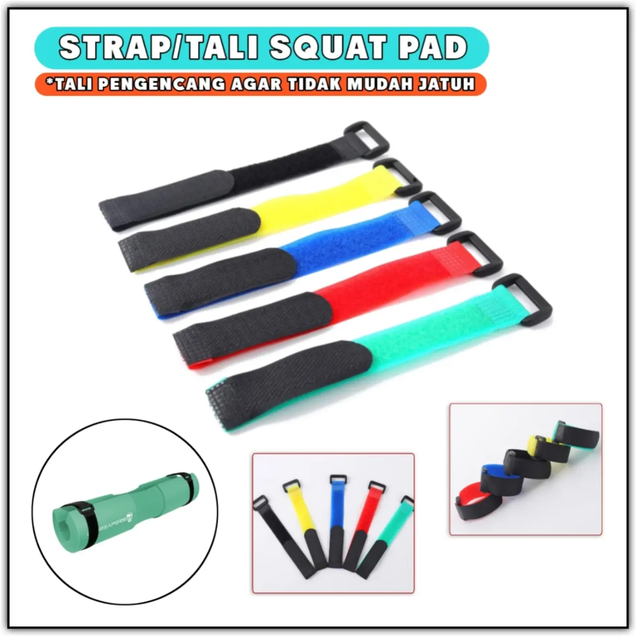 Strap Barbel Squat Pad - strap barbel pad - strap busa pelindung barbe