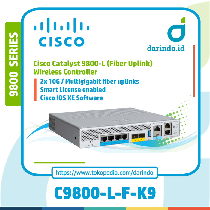 Jual Cisco Catalyst 9800 Series Wireless Controllers [C9800-L-F-K9 ...