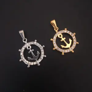 Liontin Stainless Steel Jangkar Kemudi Kapal