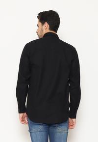 Gambar HEMMEH Kemeja Flanel Polos Hitam Kemeja Flanel Pria Polos Hitam Kemeja Flanel Lengan Panjang Hitam Polos - S dari HEMMEH.ID Kota Bandung 2 Tokopedia