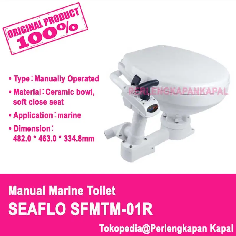 Seaflo Marine Toilet Manual Regular / Toilet Kapal/ Closet Kapal 0