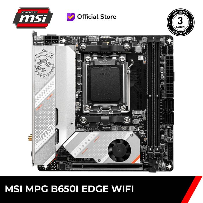 Gambar MSI MPG B650I EDGE WIFI DDR5 MOTHERBOARD [Mini-ITX | AM5] dari MSI Shop ID Kota Administrasi Jakarta Utara Tokopedia