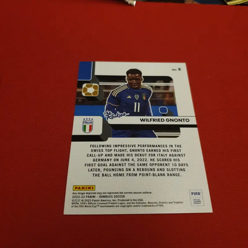 Kartu bola italy wifried gnonto the rookies panini donruss 2023 1