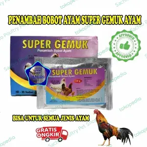 SUPER GEMUK 10g RAID ALL Penambah Bobot Ayam
