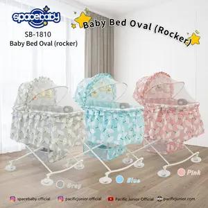 KASUR BAYI BABY BED OVAL SB-1810 SPACEBABY ROCKER