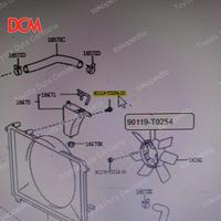 Gambar Po bolt tabung reservoir radiator, baut pengikat innova lama dari toyota duta cendana Kab. Cianjur 1 Tokopedia