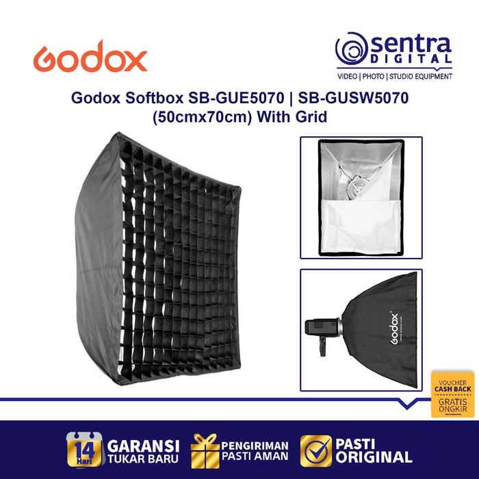 Gambar Godox Softbox SB-GUE5070 | SB-GUSW5070 (50cmx70cm) Grid dari Sentra Digital Kota Surabaya Tokopedia