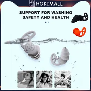 【3 Lapis】Penyumbat Telinga Anti-Bising Earplugs Peredam Suara