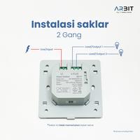 Gambar ARBIT Smart Home Zigbee Wall Switch 1 2 3 Gang Tombol Cetekan without Neutral Line Saklar Pintar - White Tuya dari ARBIT Smart Home Kota Administrasi Jakarta Barat 5 Tokopedia