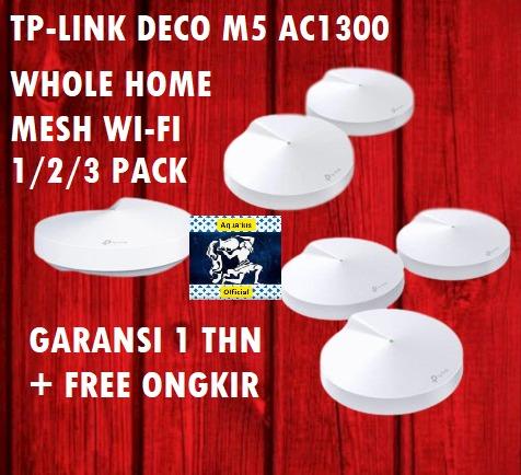 Gambar TP-Link AC1300 WHOLE-HOME WI-FI SYSTEM Deco M5 Wireless Router TP LINK - SATU PAK dari Aquarius Ofc Kota Administrasi Jakarta Barat Tokopedia
