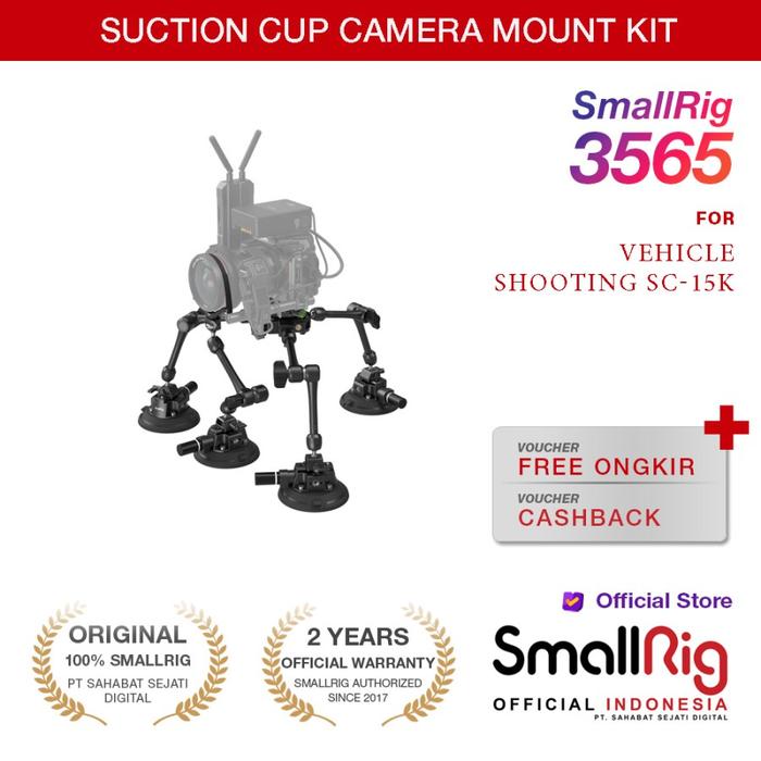 Promo SmallRig All In One 4 Arm Suction Cup Camera Mount Kit SC-15K ...