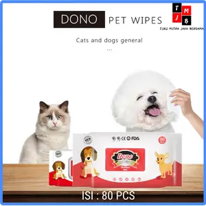 Tisu Basah Hewan Dono Pet Wipes Tissue Tissu Basah Anjing Kucing