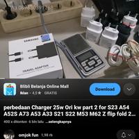 Gambar Charger Samsung Khusus A53 5g Sein Fulset Original 1000000% dari omjok Kota Administrasi Jakarta Utara 5 Tokopedia