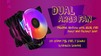 Gambar CPU COOLER CUBE GAMING STORM DUAL V2 ARGB - 120mm Air Cooler dari Techno Computer Bali Kota Denpasar 3 Tokopedia