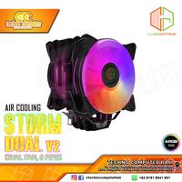 Gambar CPU COOLER CUBE GAMING STORM DUAL V2 ARGB - 120mm Air Cooler dari Techno Computer Bali Kota Denpasar 1 Tokopedia