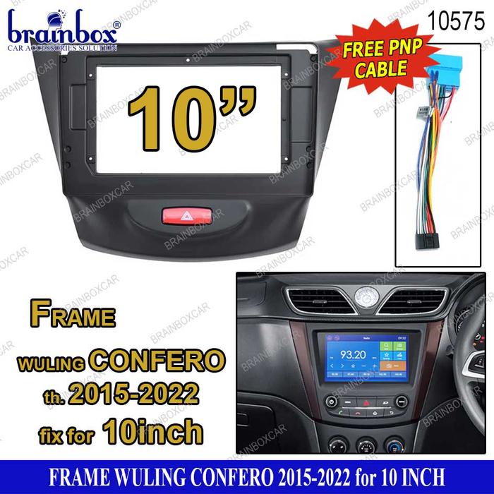 Gambar Frame Head Unit Wuling Confero 10 Inch Tahun 2015-2022 Bingkai TV dari Brainbox Car and Home Kota Batam Tokopedia