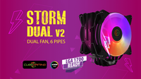 Gambar CPU COOLER CUBE GAMING STORM DUAL V2 ARGB - 120mm Air Cooler dari Techno Computer Bali Kota Denpasar 2 Tokopedia