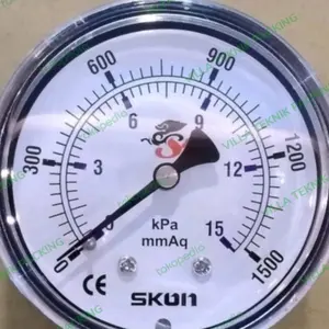 Low Pressure Gauge 4" inch 10 kpa / 1000 mmaq SKON