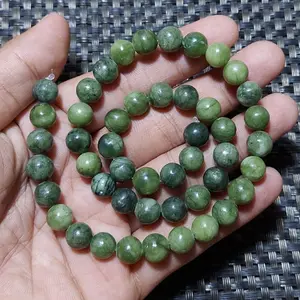 Natural serpentine stone 8m 1 string