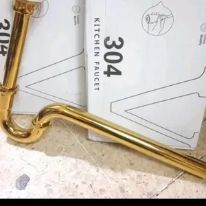 Ptrap Angsa Gold / Sifon wastafel gold glossy