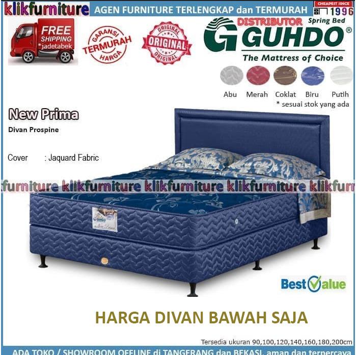 Gambar Divan / Dipan Ranjang New Prima Guhdo Springbed - 90x200cm dari KLIKFURNITURE-ID Kota Tangerang Tokopedia