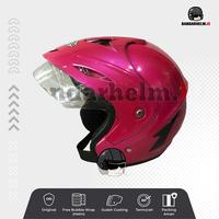 Gambar Helm Ukuran Besar XL XXL 05 Polos Pink Glossy dari BANDARHELM Kota Bandung 1 Tokopedia
