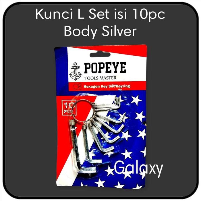 Gambar Kunci L Set isi 10pcs dari Galaxy.Otomotive Kota Surabaya 3 Tokopedia
