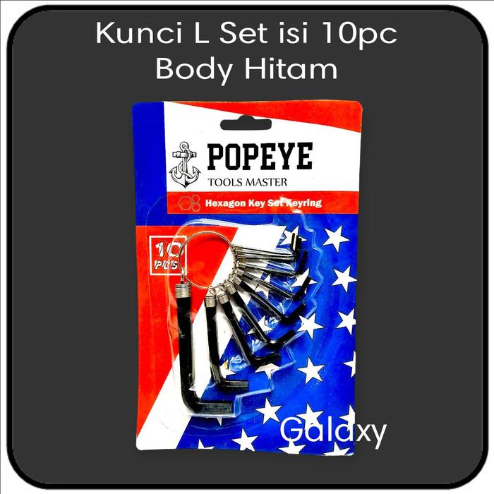 Gambar Kunci L Set isi 10pcs dari Galaxy.Otomotive Kota Surabaya 2 Tokopedia