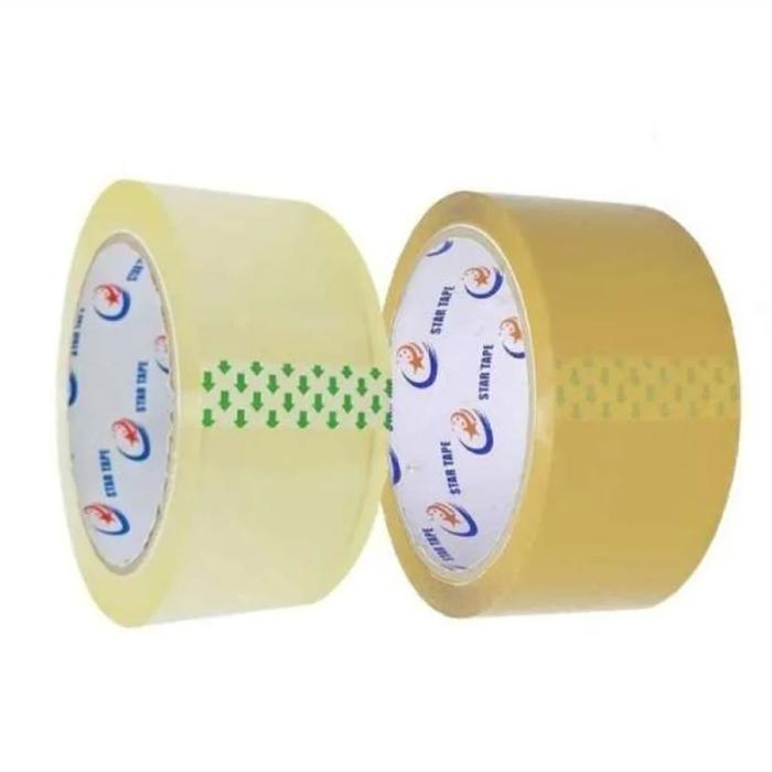 Promo LAKBAN PLASTIK STARTAPE 45 mm 90 yard Lakban Star Tape Isolasi ...