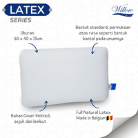 Gambar Bantal Latex / Willow Pillow Standard Latex 15cm dari Willow Premium Pillow Kota Administrasi Jakarta Utara 2 Tokopedia