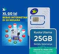 Gambar Kartu Perdana XL GO IZI 25GB Roaming 10 Negara 1th - BLM AKTIF dari Uniq Computer Kota Administrasi Jakarta Barat 1 Tokopedia