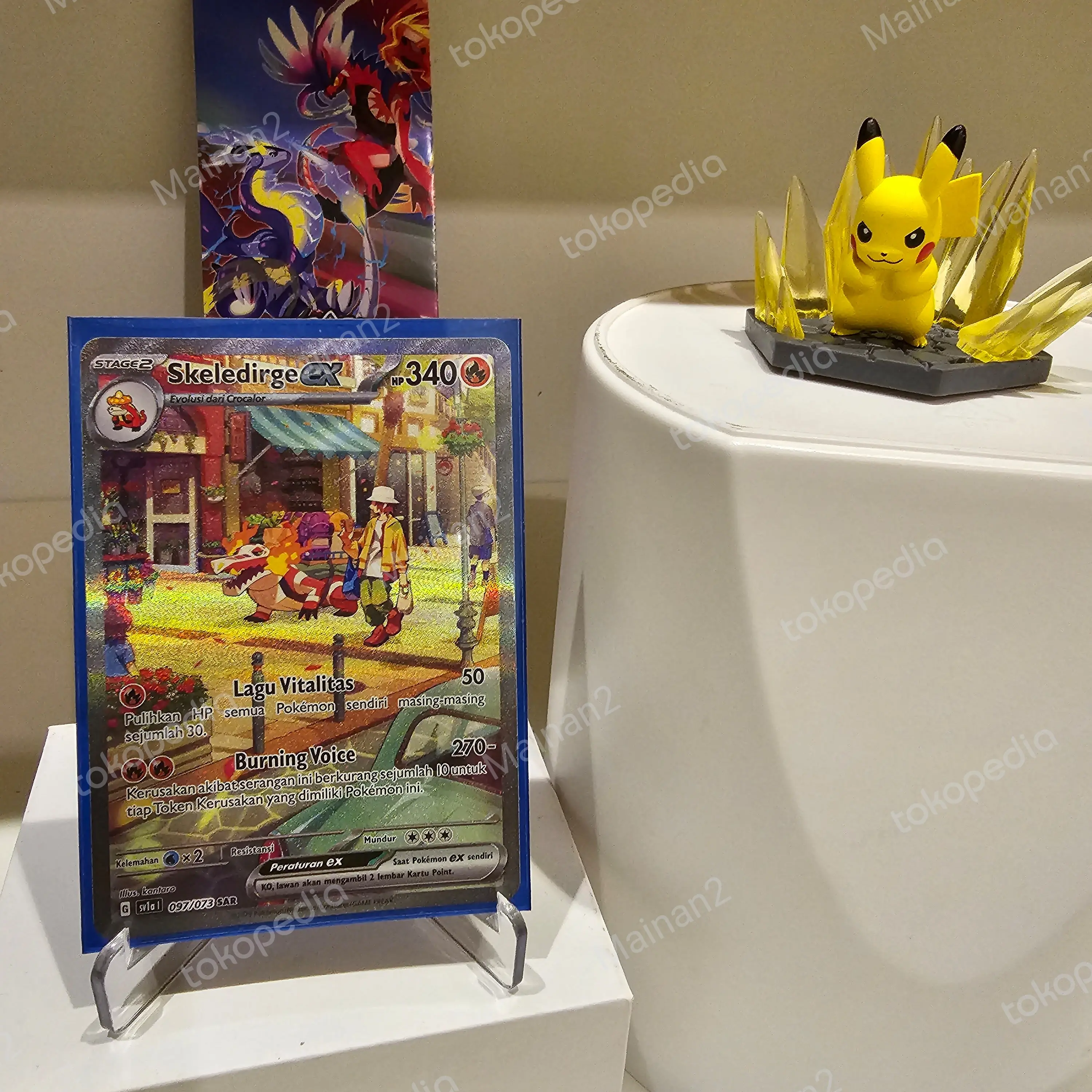 Skeledirge ex sar sv1a kartu tcg pokemon indo