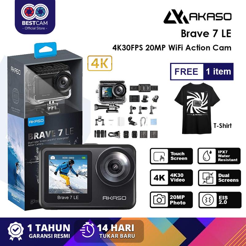 AKASO Brave 7 LE 4K30FPS 20MP WiFi Action 4