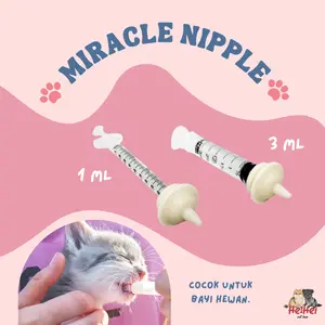 MIRACLE NIPPLE - Pentil Dot Susu Spet Anak Bayi Hewan Kucing Anjing